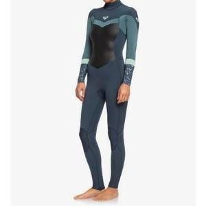 NEW ROXY 4/3mm syncro back zip wetsuit in blue